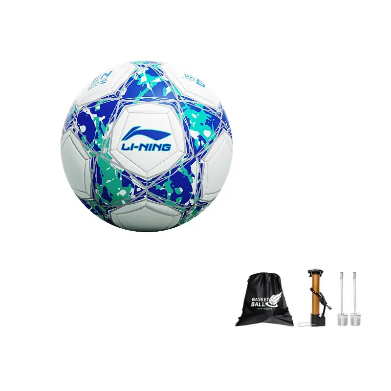 

LINING Размер 4 5, футбольный мяч, TPU, бесшовный, термосклеивание, Unisex, белый, синий