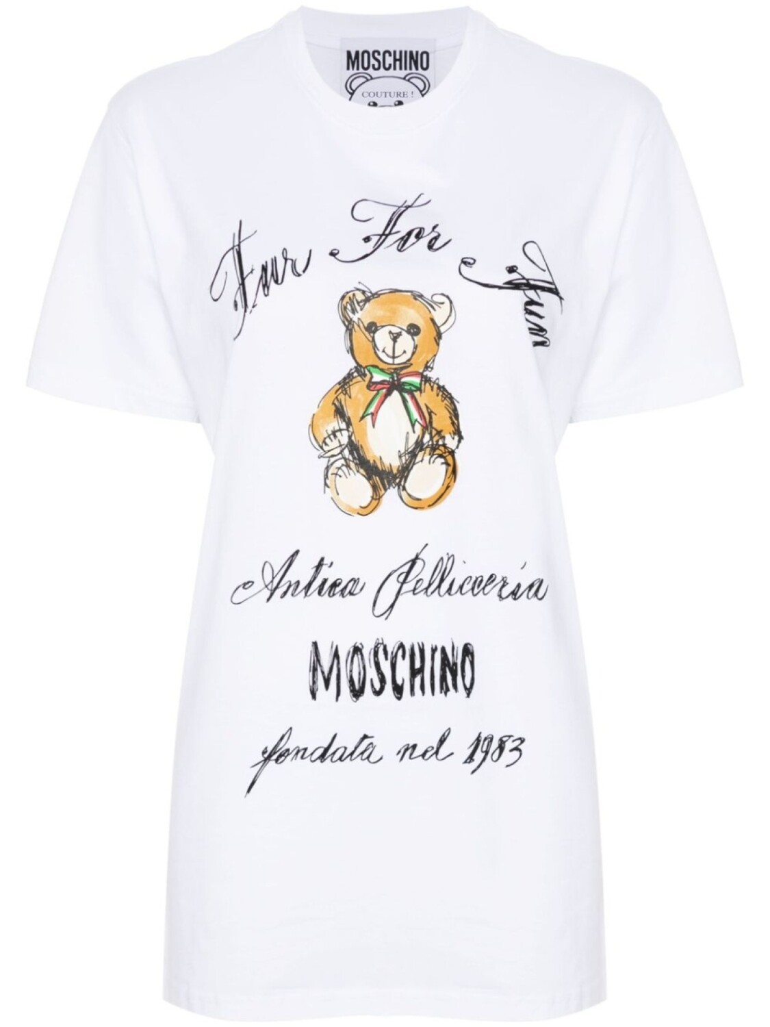 

Moschino футболка Teddy Bear, белый