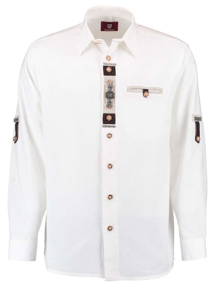 

Традиционная рубашка Glexor белого цвета OS-Trachten