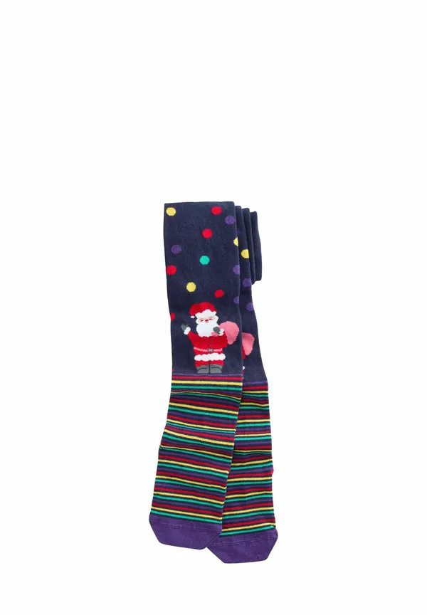 Роскошные рождественские колготки Next, Navy Santa