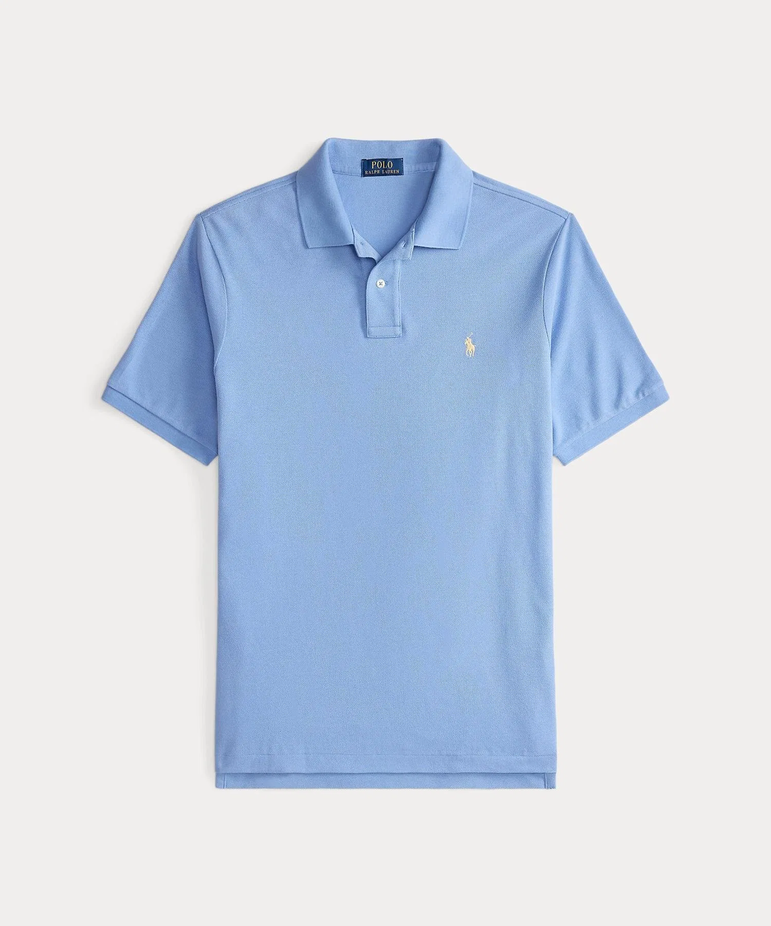 Культовая сетчатая рубашка поло Polo Ralph Lauren, 400 Blue — фото 2