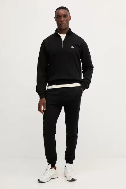Спортивные штаны из хлопка Lacoste, черный — фото 2