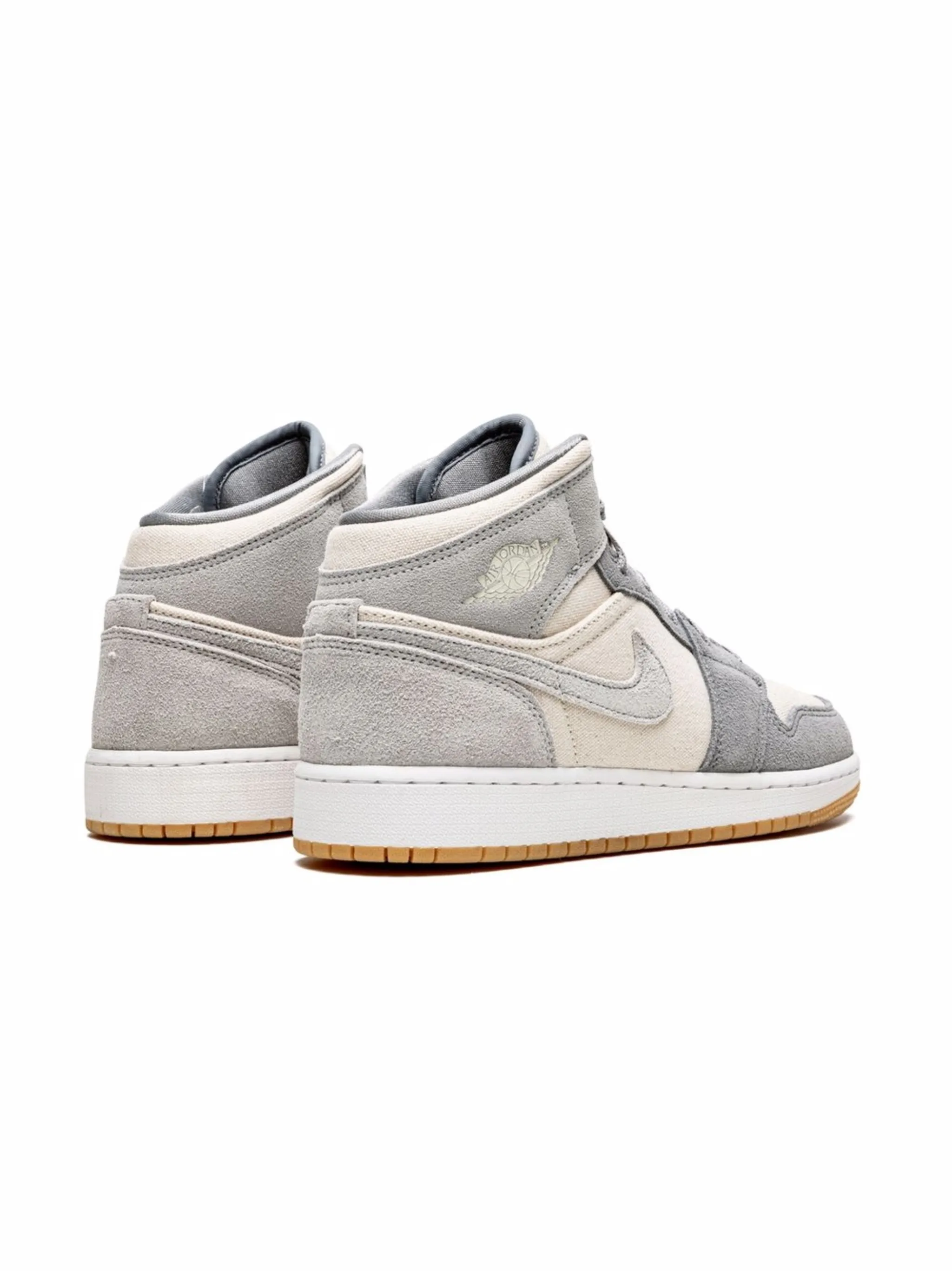 Кроссовки Air Jordan 1 Mid SE Jordan Kids, нейтральный — фото 3