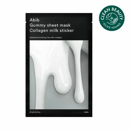 

Наклейка на молочную коллагеновую маску Gummy Sheet Mask Abib