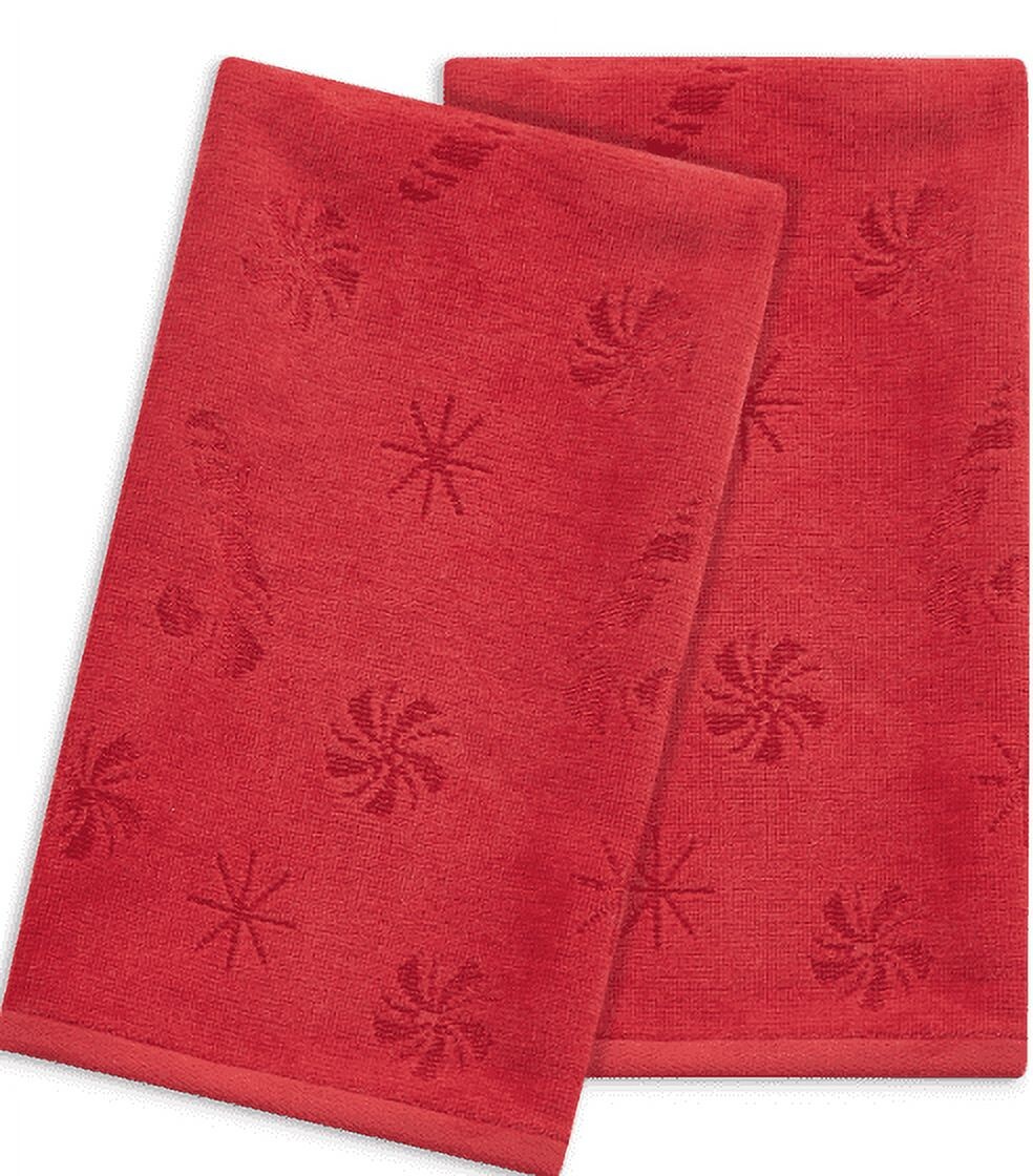 

Набор полотенец с узором Martha Stewart Collection, красный