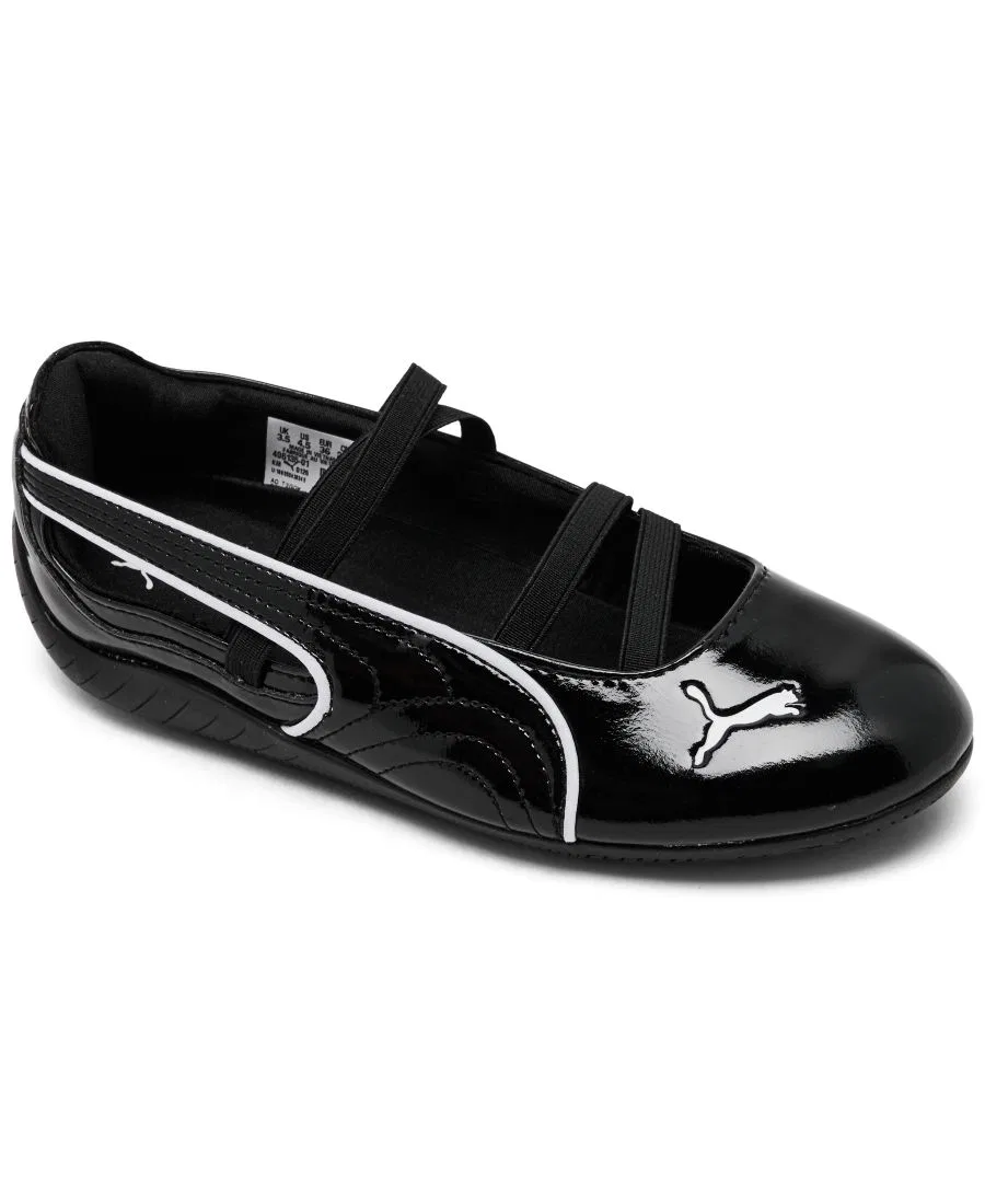 Повседневные балетные туфли Speedcat Ballet Glossy Mary Jane для девочек от Finish Line Puma, черный