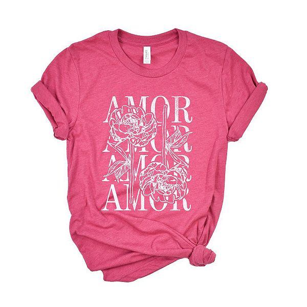 

Футболка с принтом Amor floral grunge Simply Sage Market, Raspberry, Зеленый, Футболка с принтом Amor floral grunge Simply Sage Market, Raspberry