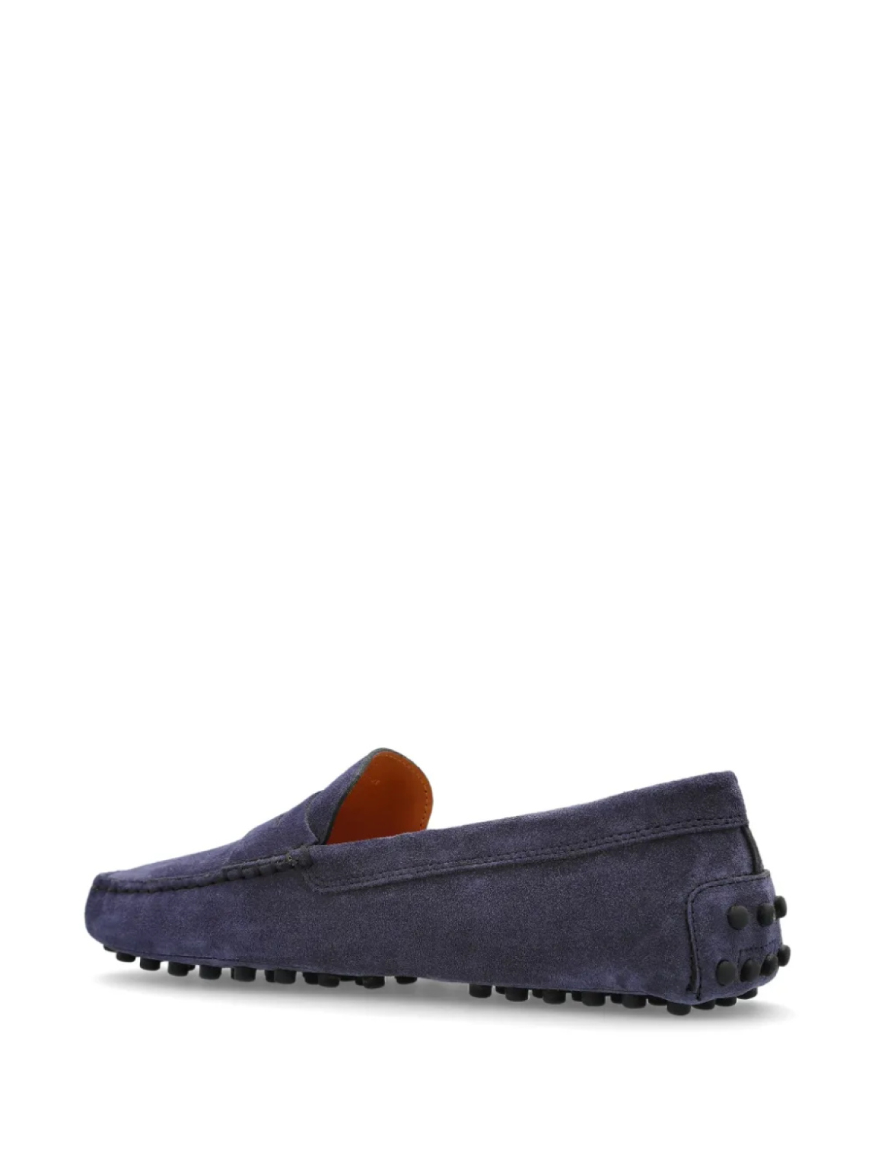 Замшевые мокасины Tod's Gommino с фактурой шагрени, синий — фото 3