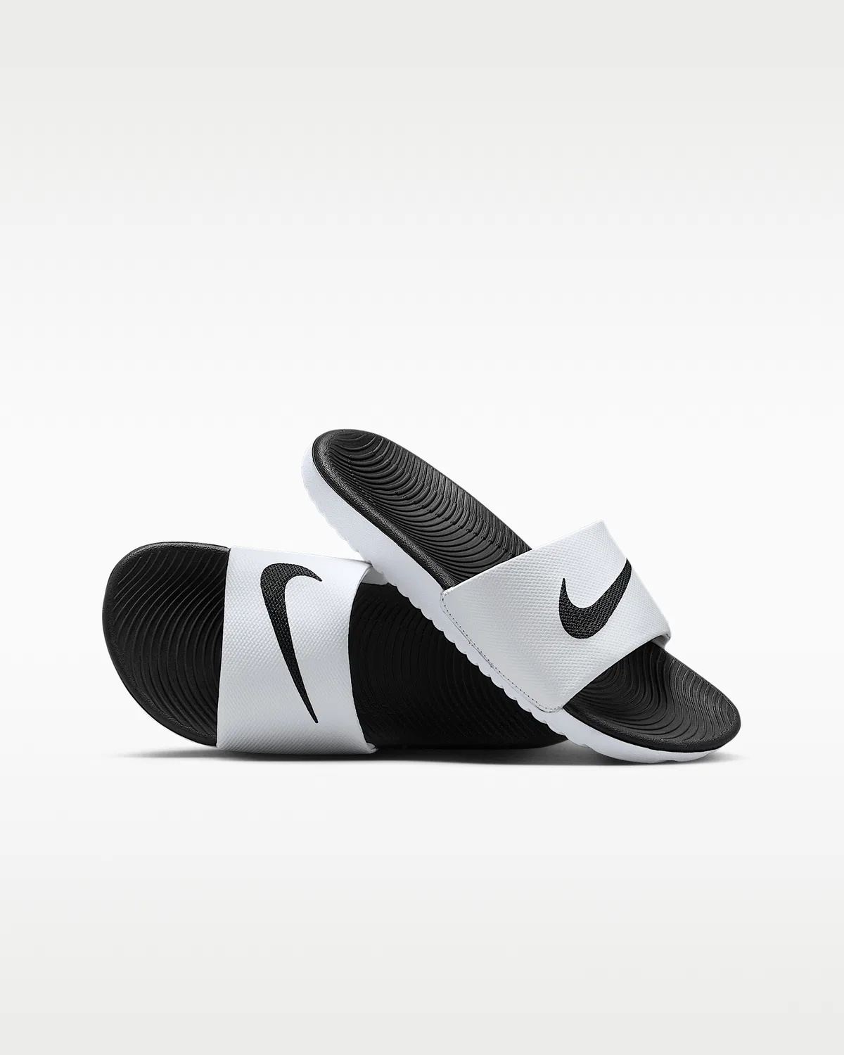 Детские слайды Nike Kawa, White/Black