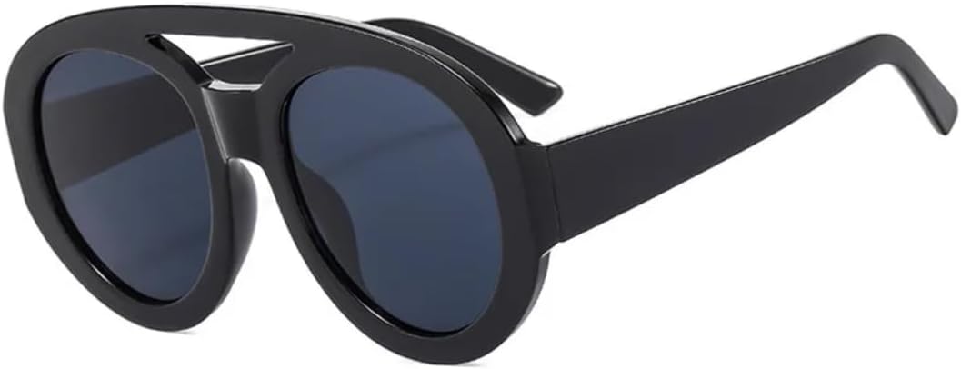 

Солнцезащитные очки для мужчин и женщин - защита UV400 - увеличенные линзы с двойной перемычкой и градиентным покрытием для занятий спортом на открытом воздухе и вождения DSVIGF, C1black-black