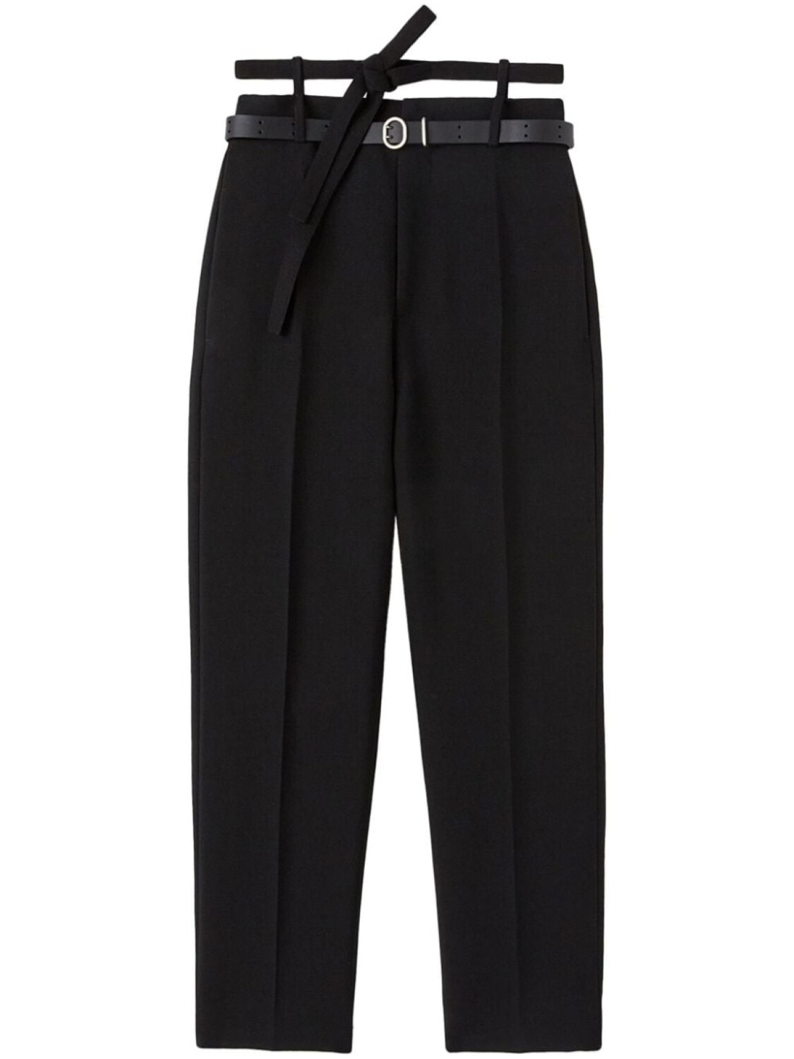 

Jil Sander брюки строгого кроя с поясом, черный