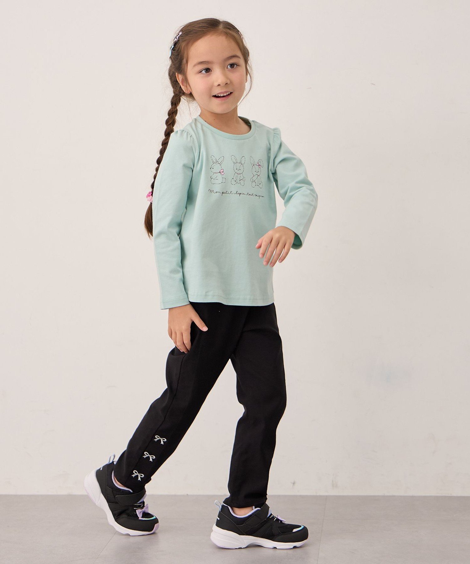 Футболка с длинным рукавом 7days Print Any Kids, Mint x Animal [062] — фото 4