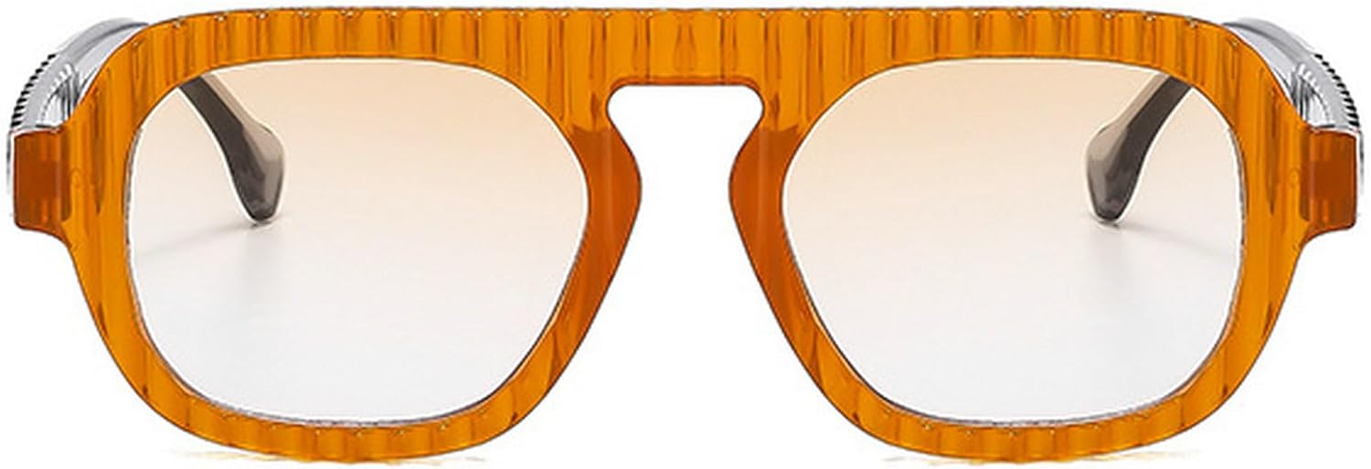 

Солнцезащитные очки в стиле ретро квадратной формы для женщин, солнцезащитные очки с градиентным покрытием UV400, модные солнцезащитные очки для мужчин, сине-оранжевые солнцезащитные очки mincl, Orange