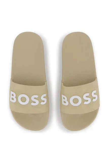 Сланцы детские BOSS, бежевый — фото 4