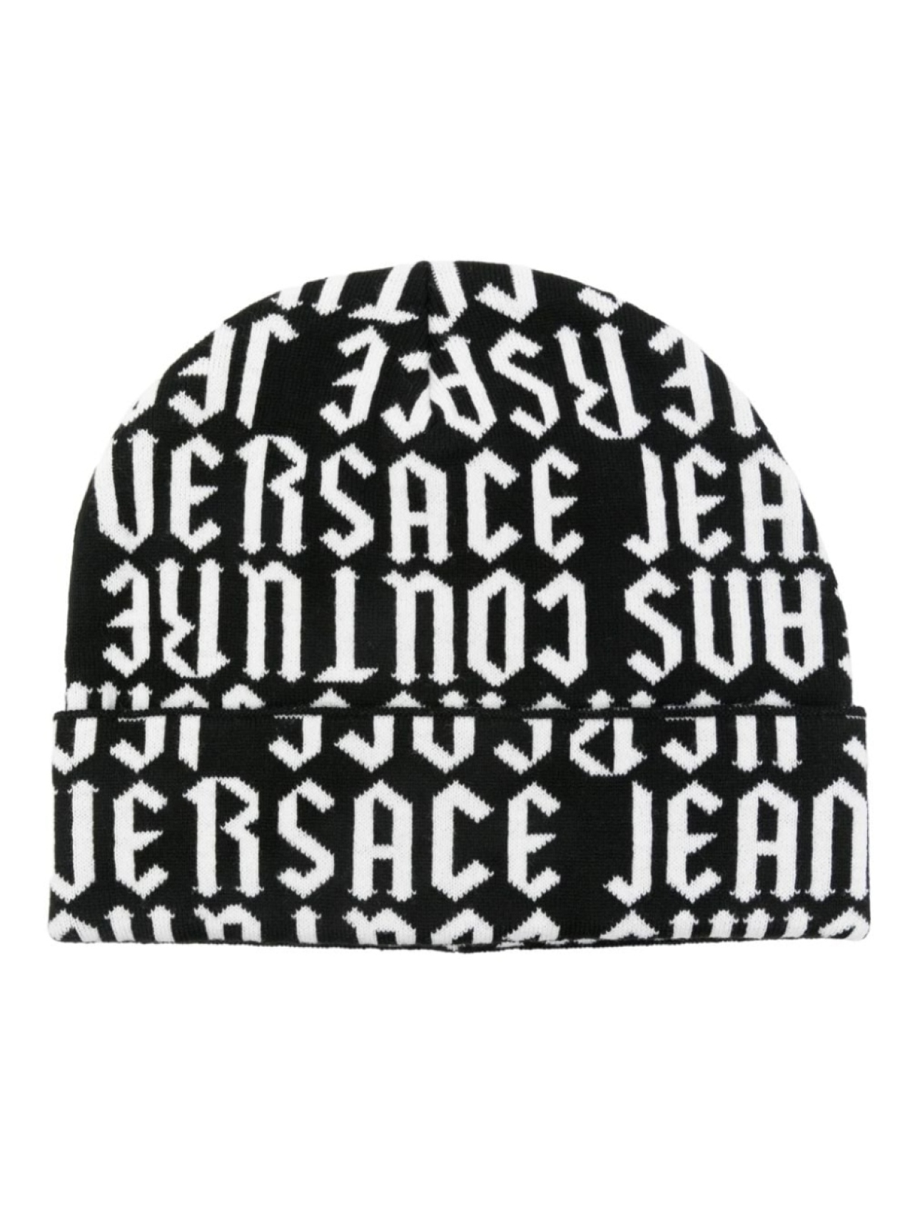 

Versace Jeans Couture шапка бини с жаккардовым логотипом, черный