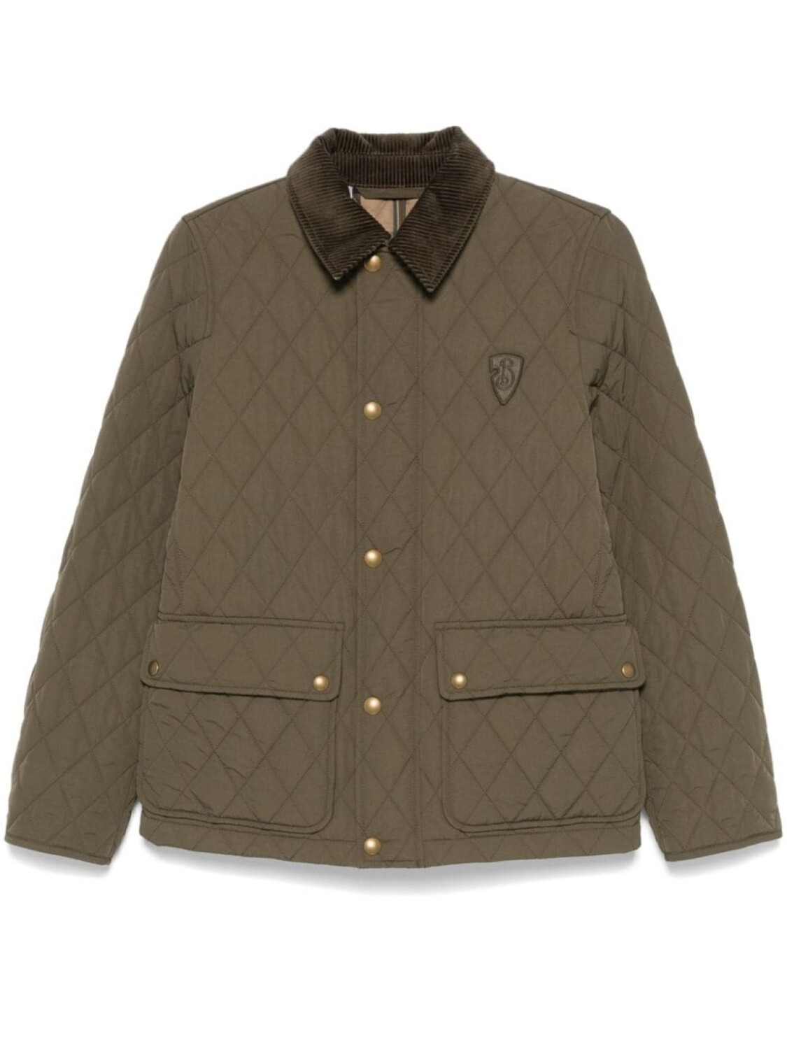 

Burberry стеганая куртка, зеленый