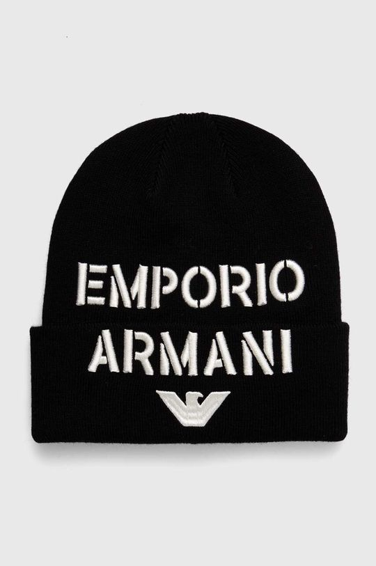 

Детская шапка Emporio Armani из смесовой шерсти., черный