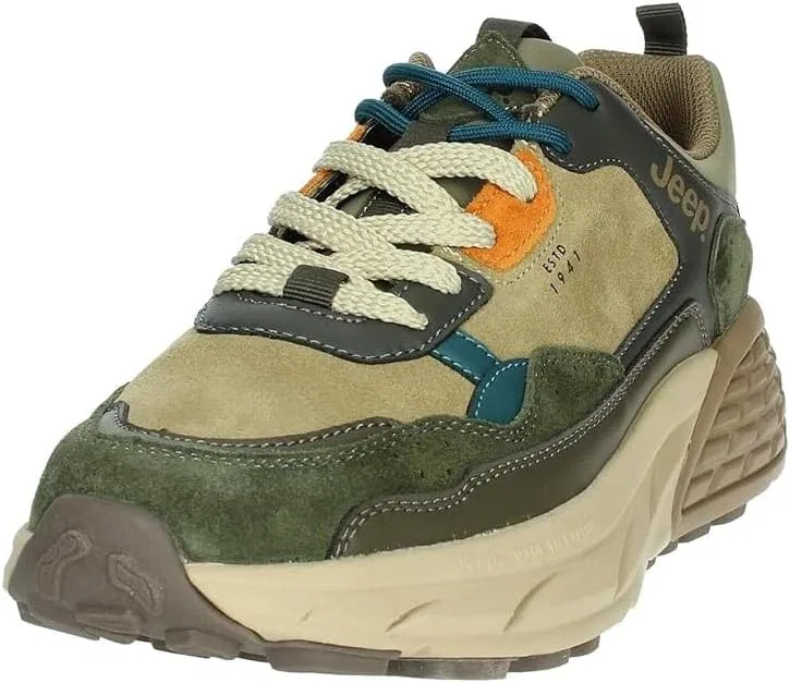 Jeep, Groove Мужские модные повседневные кроссовки, Khaki Multicolor — фото 4