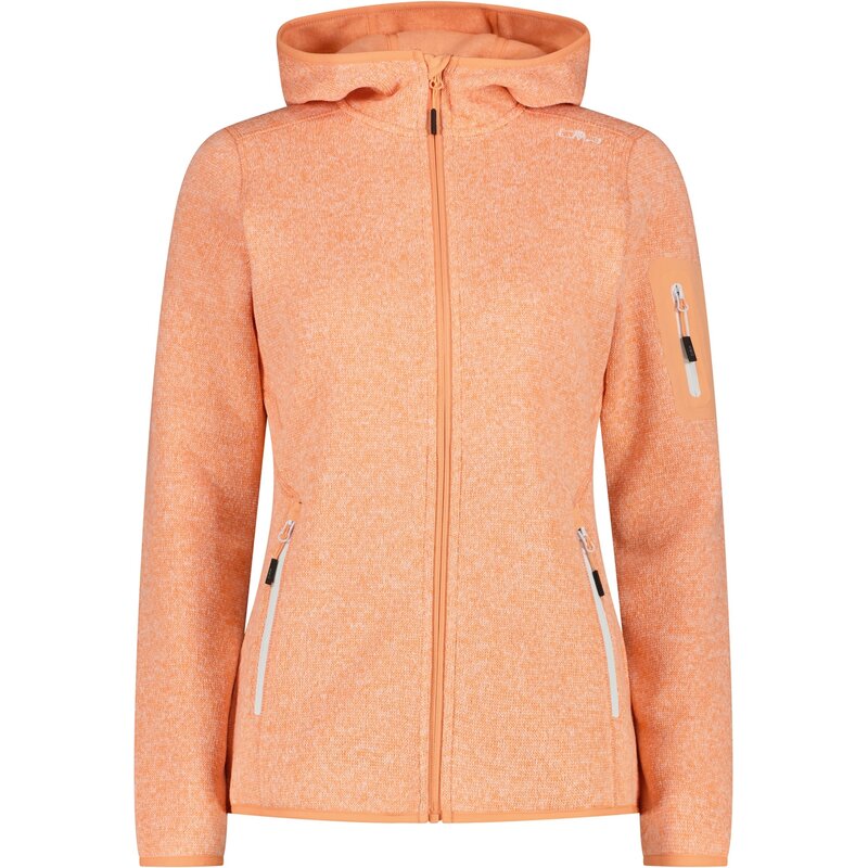 

Нижняя куртка с капюшоном, флисовая кофта, трикотажная Cmp, цвет salmone-bianco 03ct