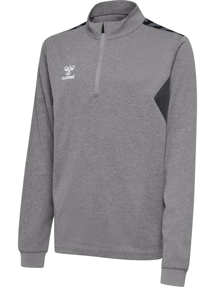 Толстовка Hummel Hmlauthentic Multisport Kinder, цвет grey melange — фото 4