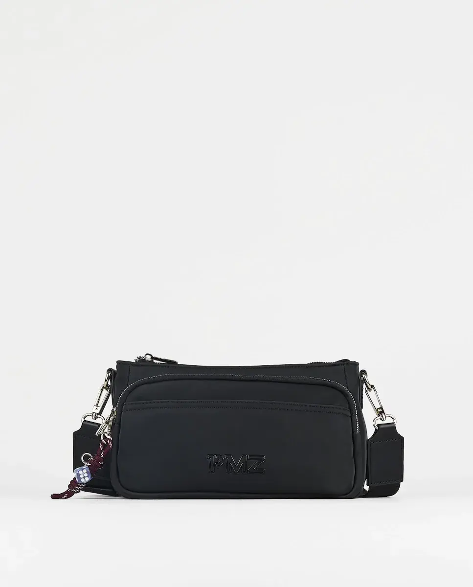 

Женская сумка через плечо с эффектом лакированной кожи PACOMARTINEZ, черный