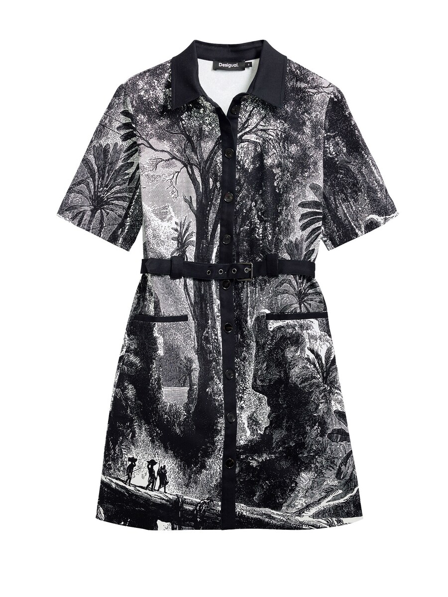 

Платье-рубашка Desigual, черный