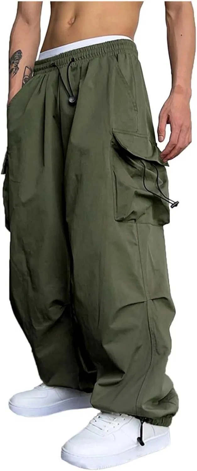 Джинсы мешковатые Y2k, Army Green — фото 4