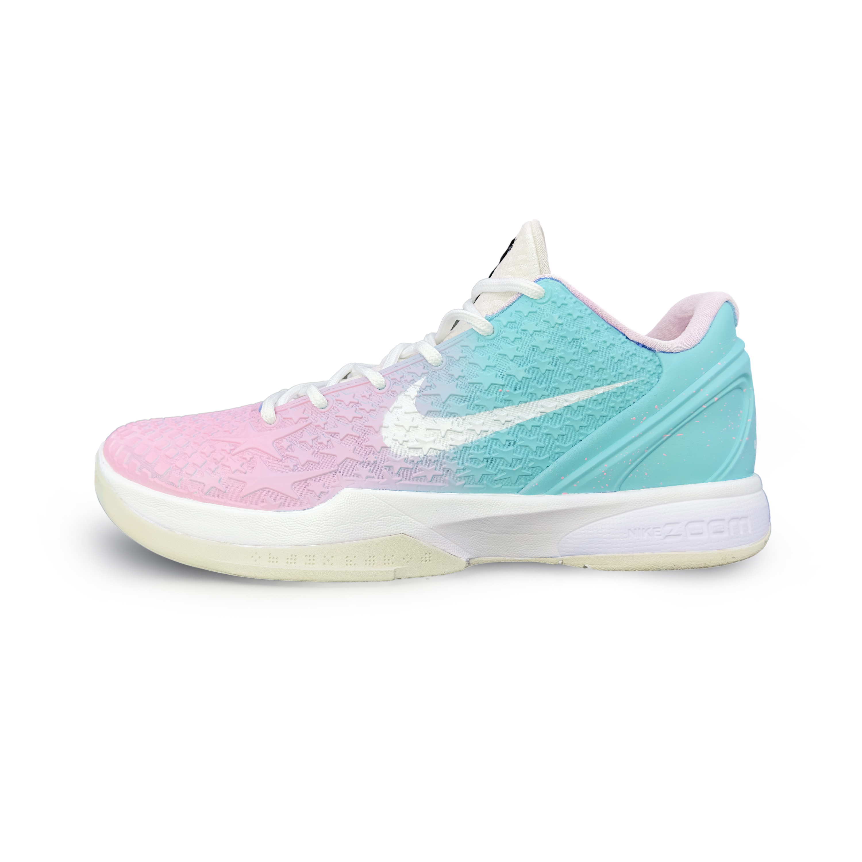 

Nike Баскетбольные кроссовки Zoom Kobe 6 Protro 'All Star 2.0' с противоскользящим покрытием, износостойкие, низкие, мужские, розово-зеленые