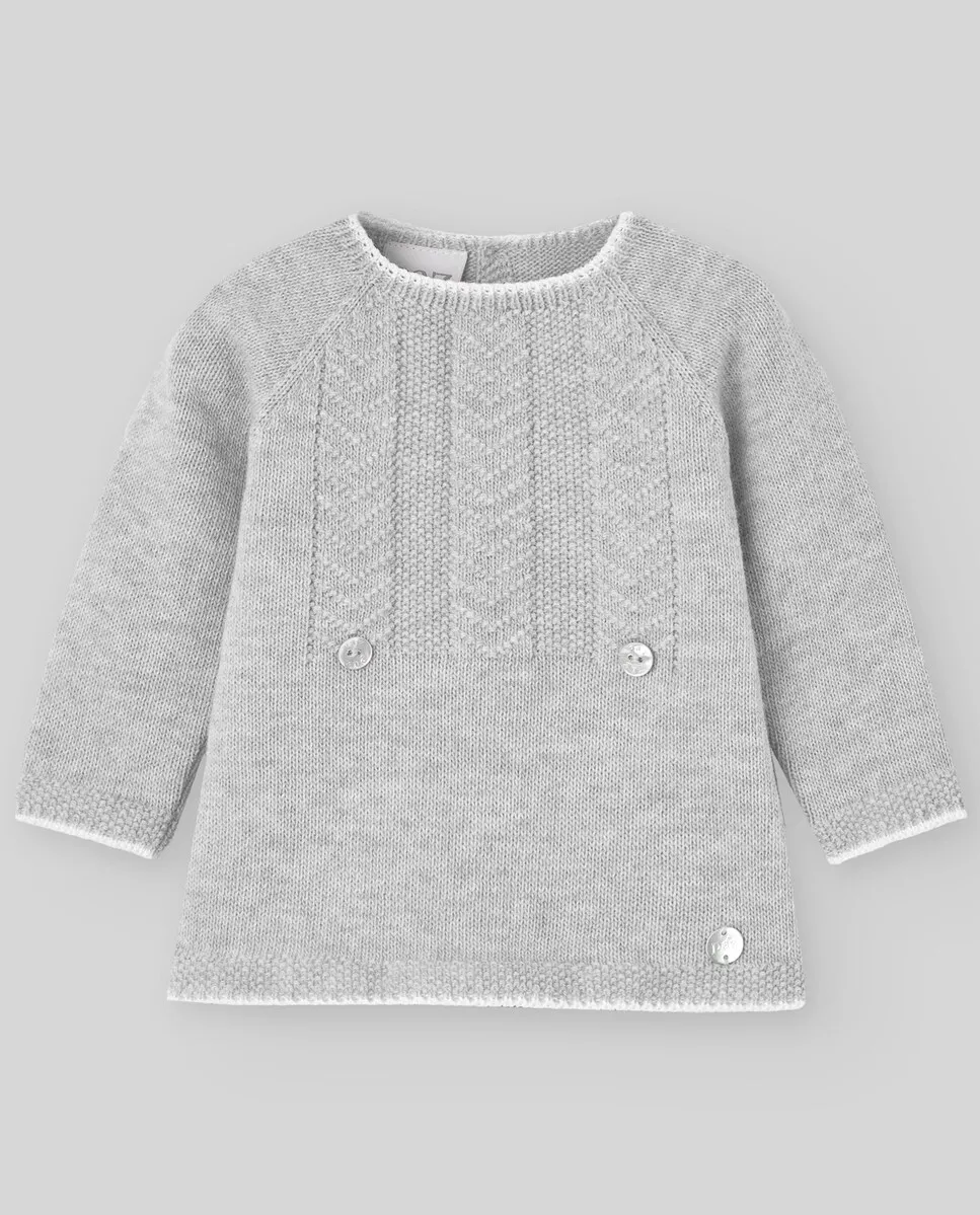 

Свитер для мальчика вязки елочкой PAZ Rodríguez, серый