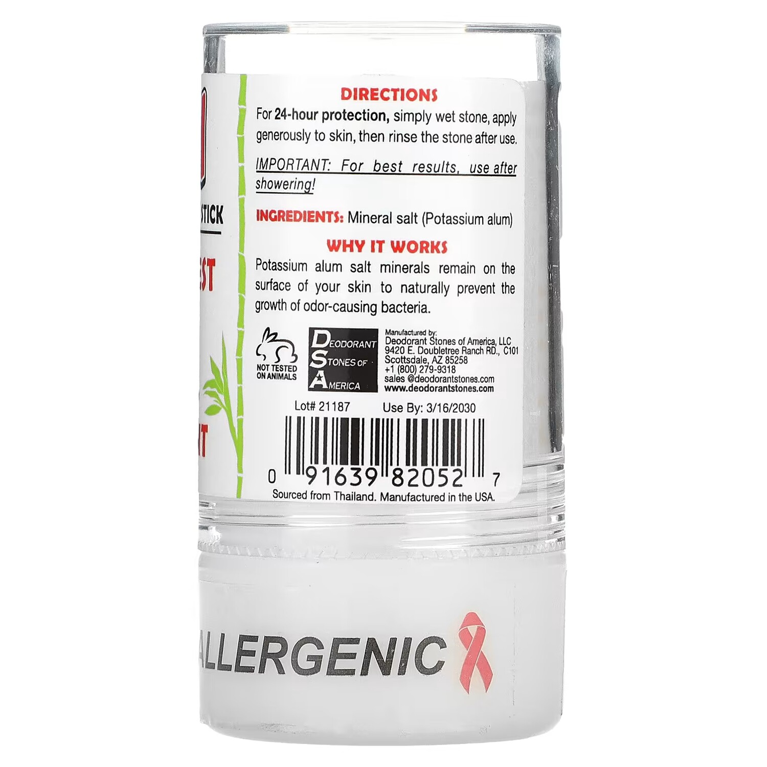 Дезодорант-кристалл Thai Deodorant Stone, 120 г — фото 2