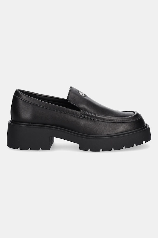 Мокасины Combat Loafer HW кожаные Calvin Klein Jeans, черный — фото 2