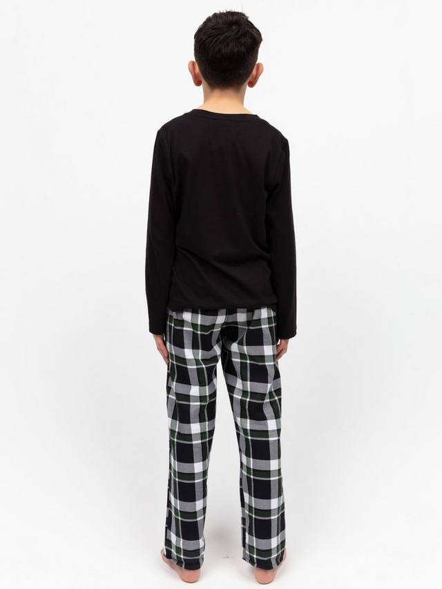 Детский пижамный комплект из хлопкового джерси Cyberjammies, Black — фото 2