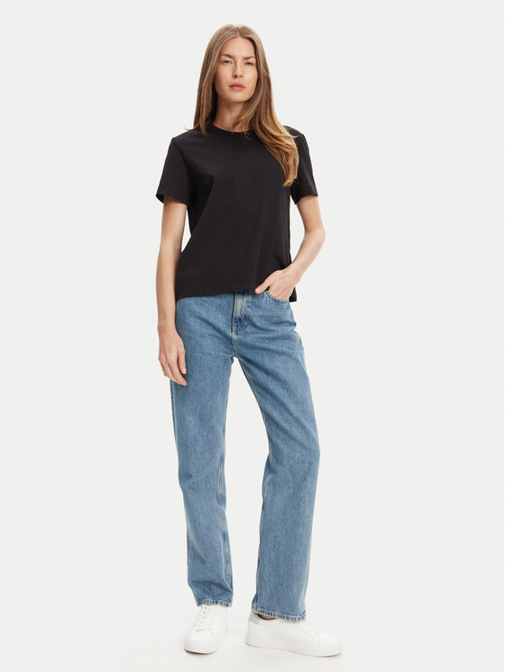 Футболка обычного кроя LV044C905G Calvin Klein, черный — фото 2