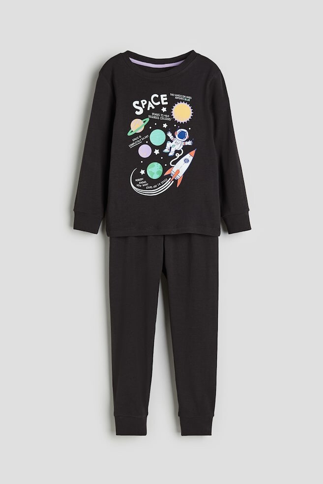 

Пижамы из джерси H&M, черный