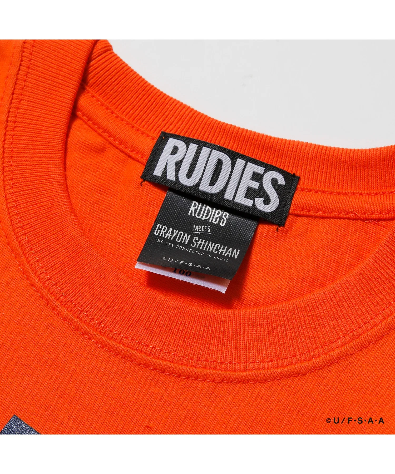 Детская футболка RUDIE'S x CRAYON SHINCHAN с принтом чёрная — фото 3