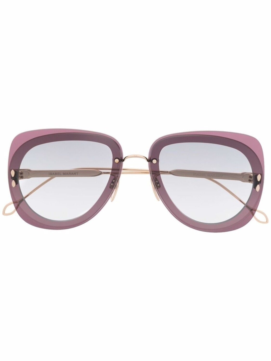 

Isabel Marant Eyewear солнцезащитные очки в квадратной оправе, фиолетовый