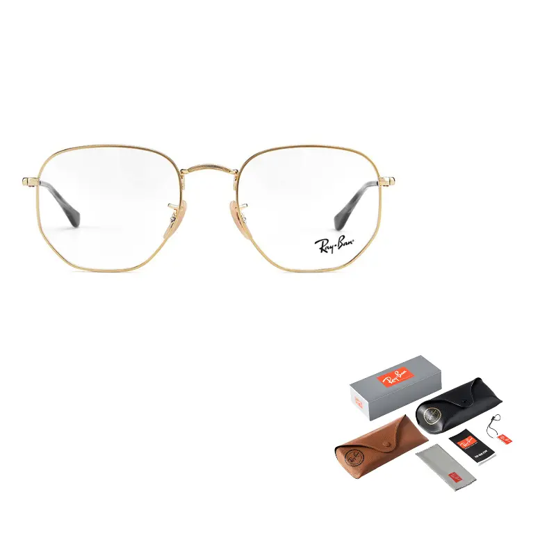 

RayBan Очки Ray Ban с шестиугольной оправой, Full Rim Gold 2500