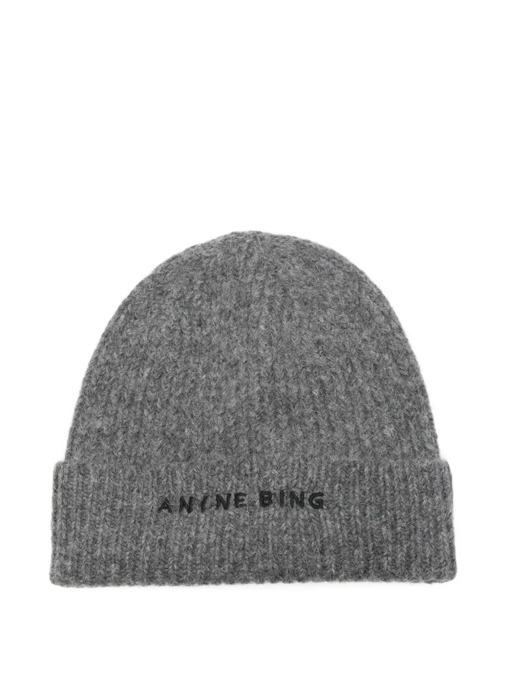 

Шапка в рубчик ANINE BING, серый