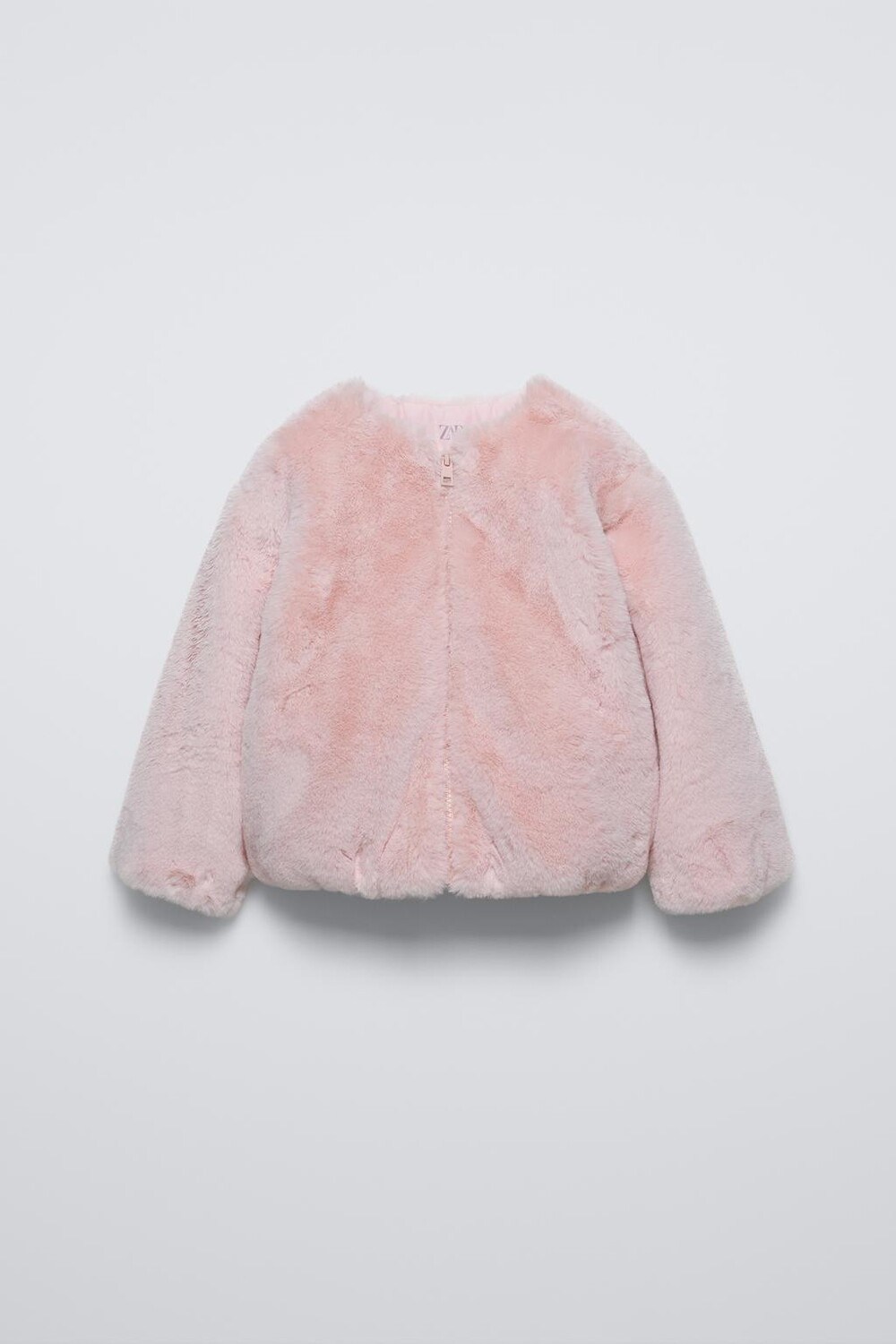 

Куртка из искусственного меха ZARA, розовый