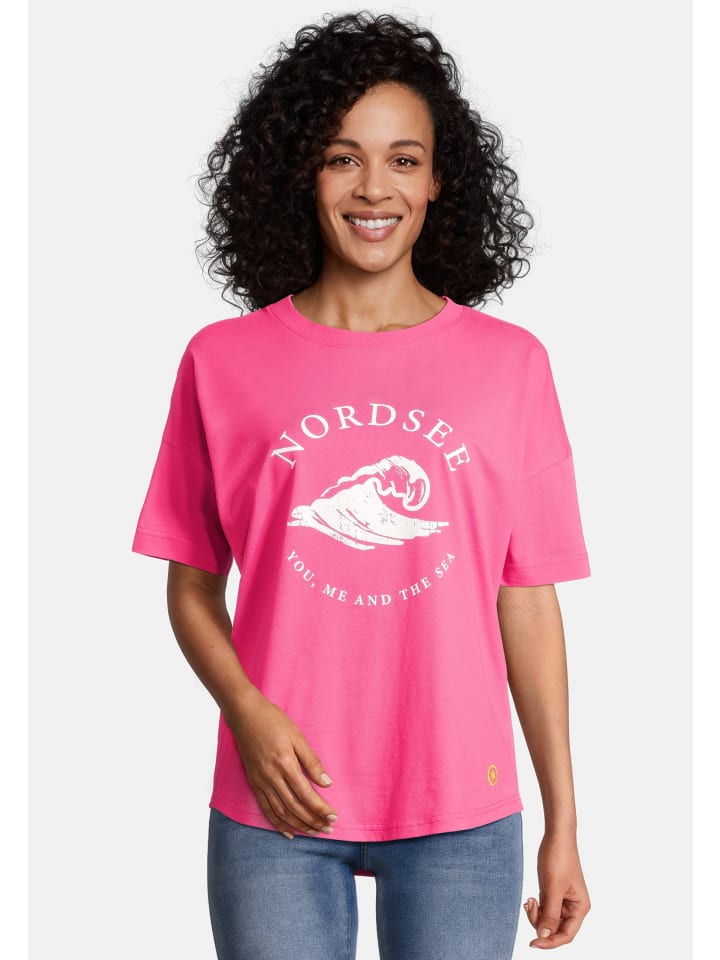 

Футболка FIPSIE North Sea розового цвета Salzhaut