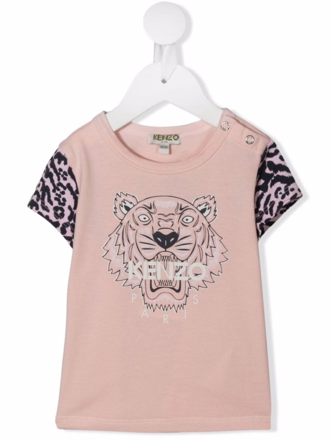 

Футболка Tiger Head Kenzo Kids, розовый