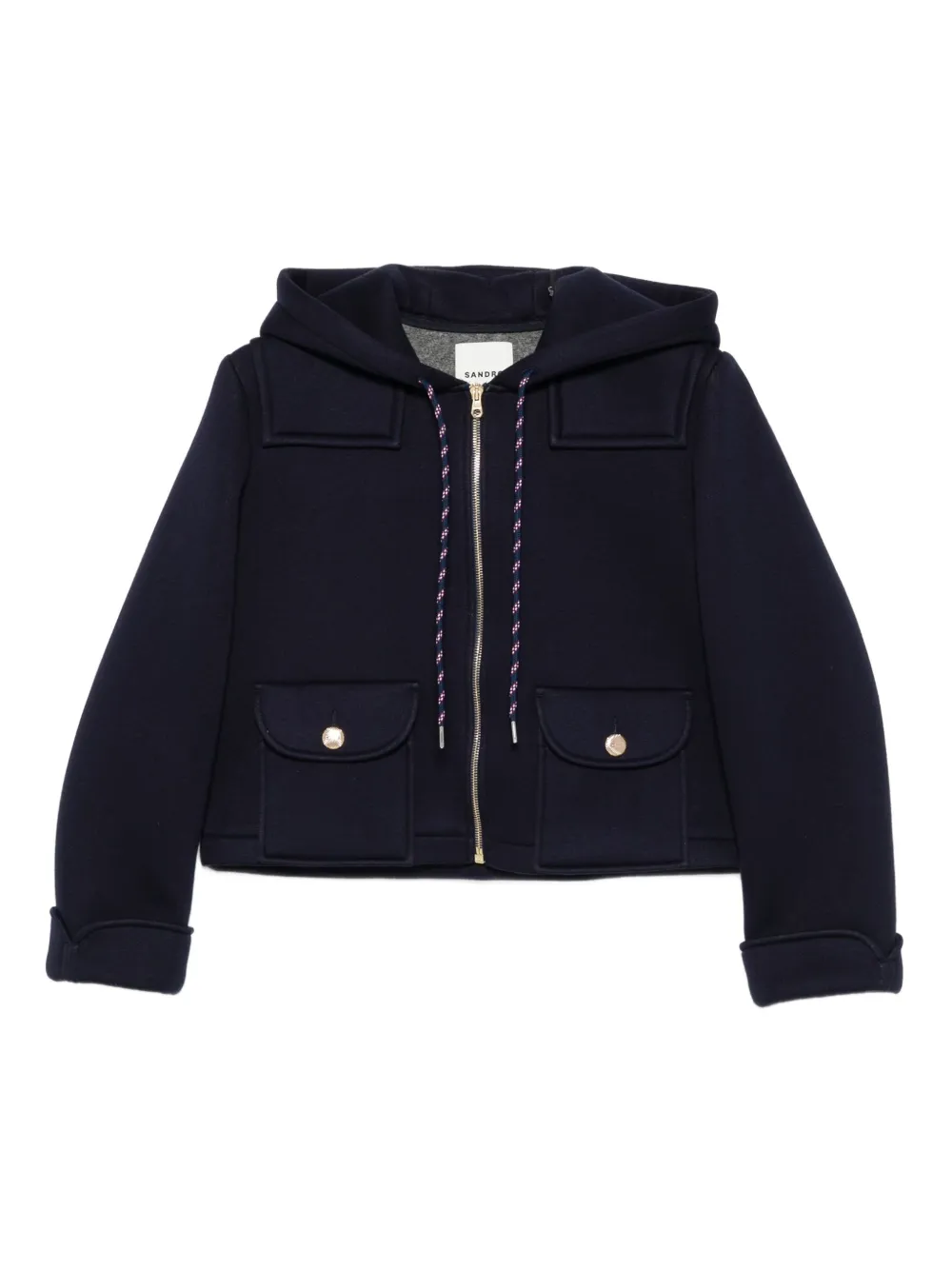 

Куртка на молнии с капюшоном Sandro, синий