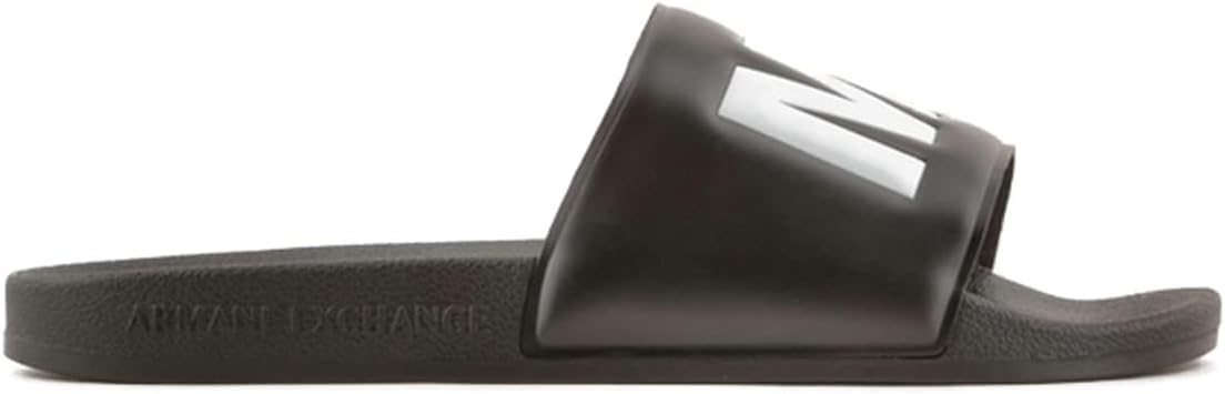 

Мужские шлепанцы с логотипом Armani Exchange, черный