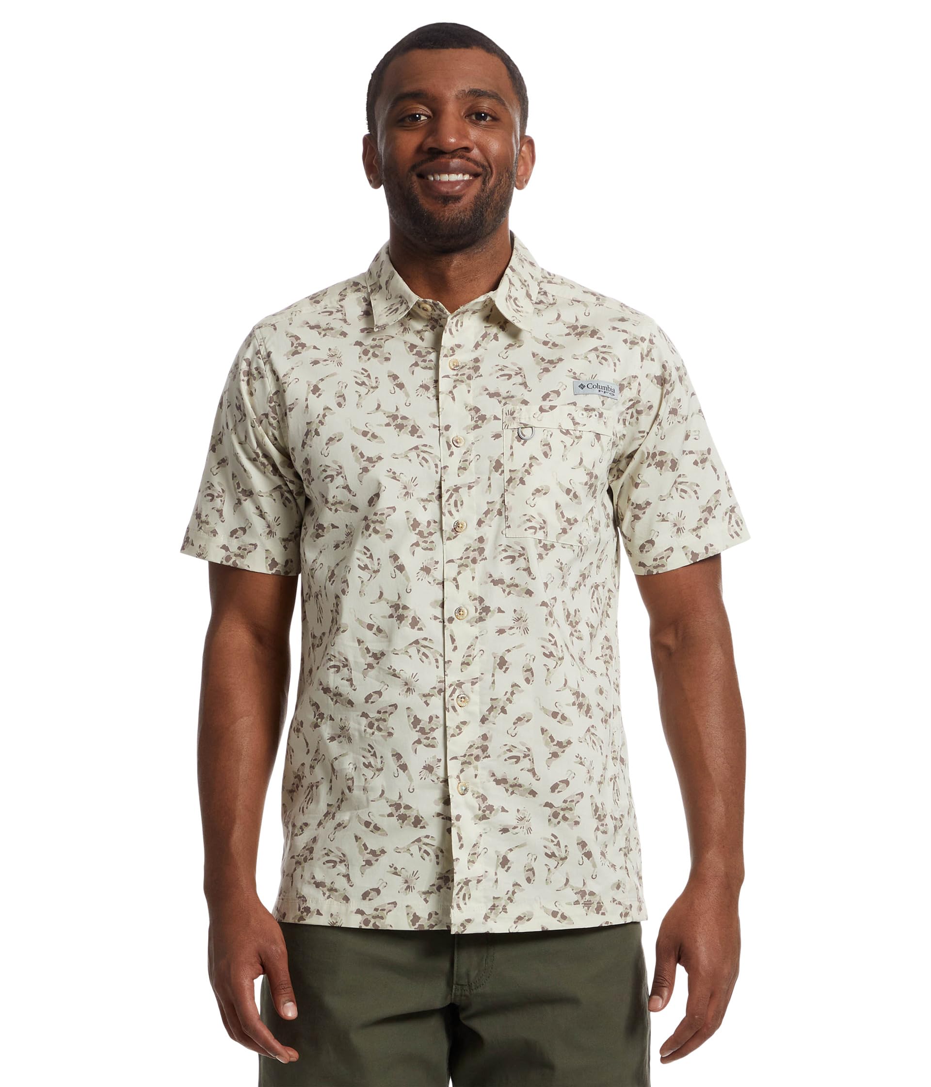 

Рубашка Columbia Wild Cast Camp Shirt, Stone Huntfish