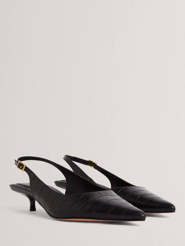 Kitiy Slingback туфли-лодочки на низком каблуке из кожи крокодилового принта Ted Baker — фото 3