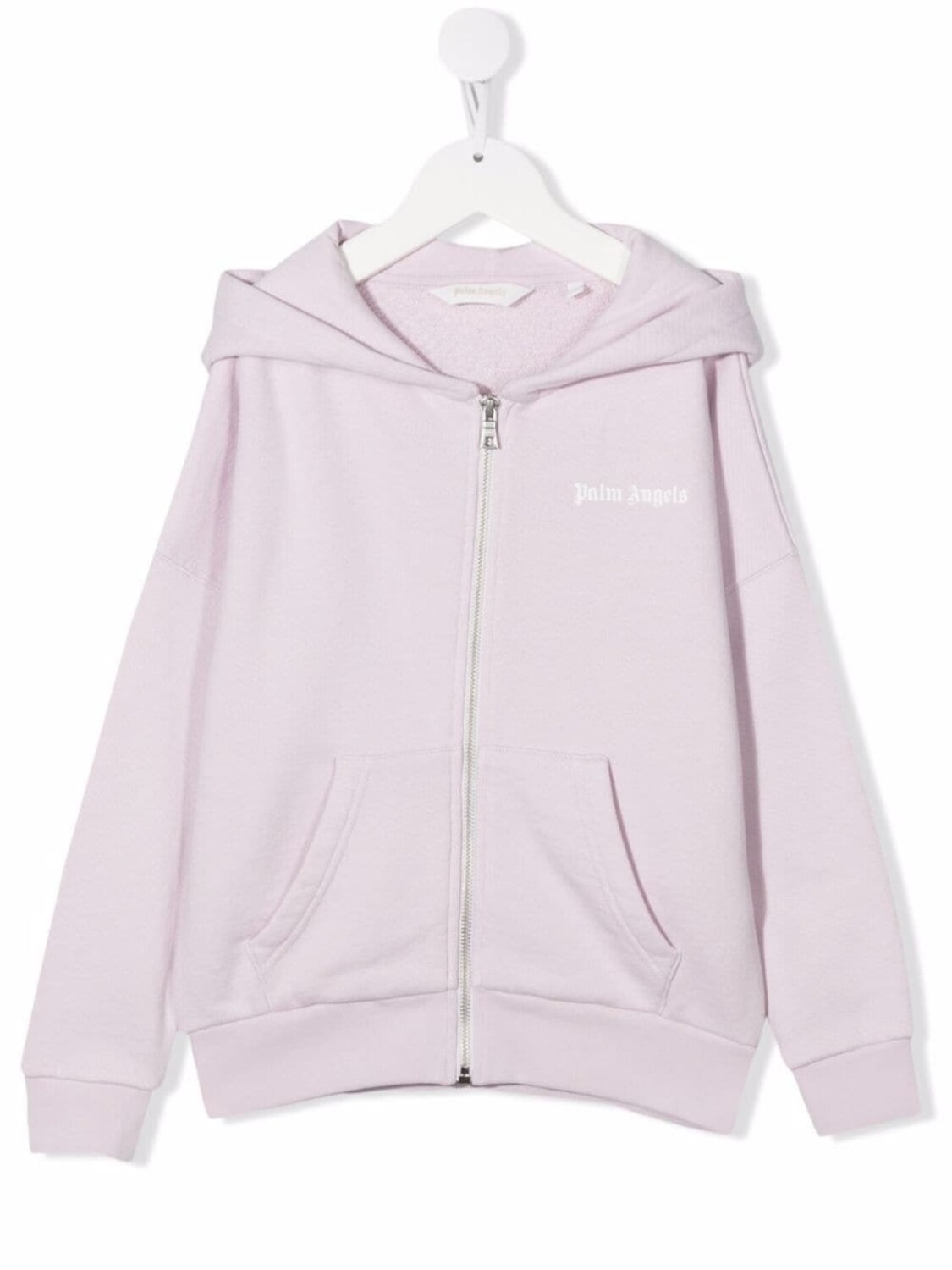 

Palm Angels Kids худи на молнии с логотипом, фиолетовый
