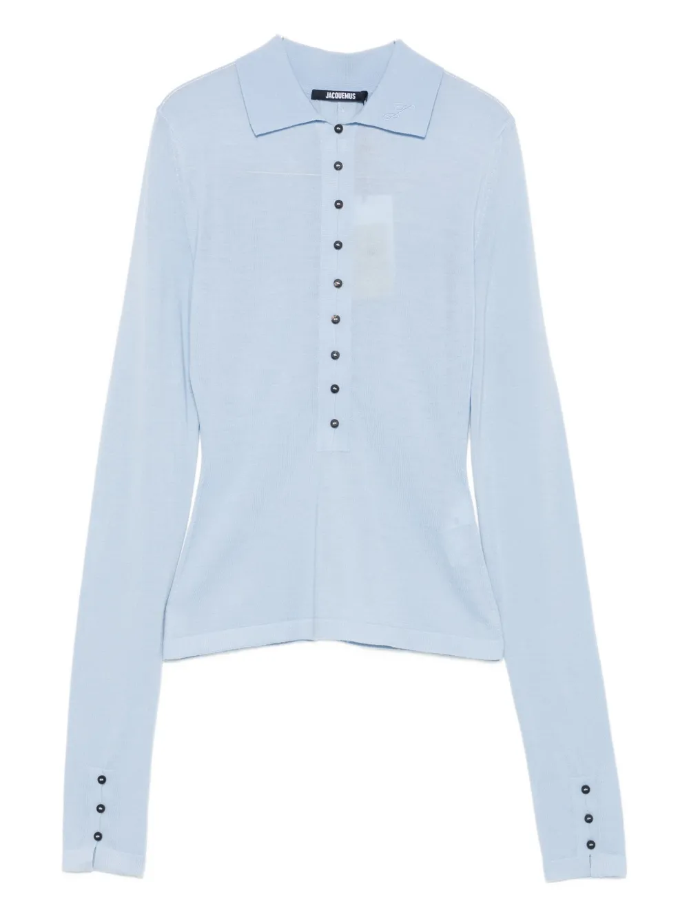 

Поло из мериносовой шерсти JACQUEMUS, синий