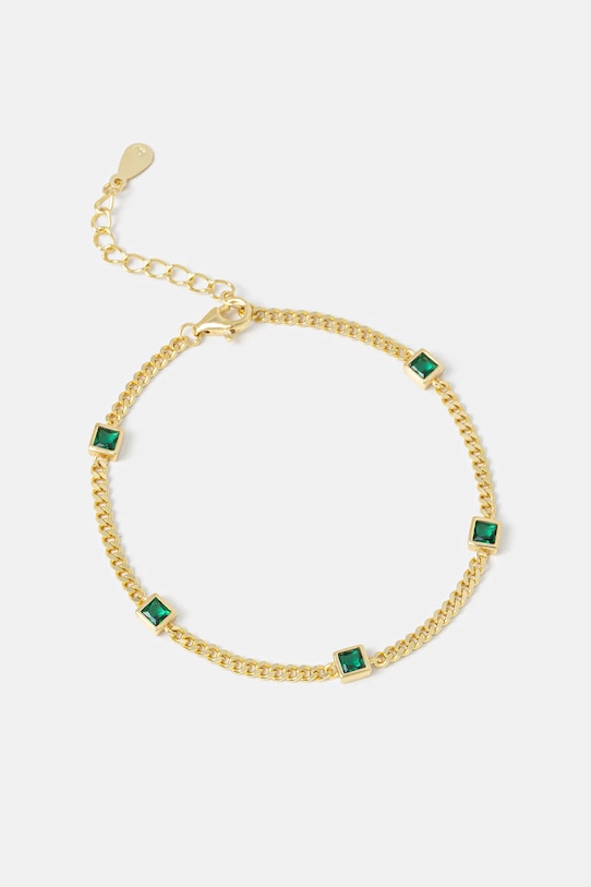 

Браслет из серебра 925 пробы, покрытый 18-каратным золотом Answear.Lab, золотой