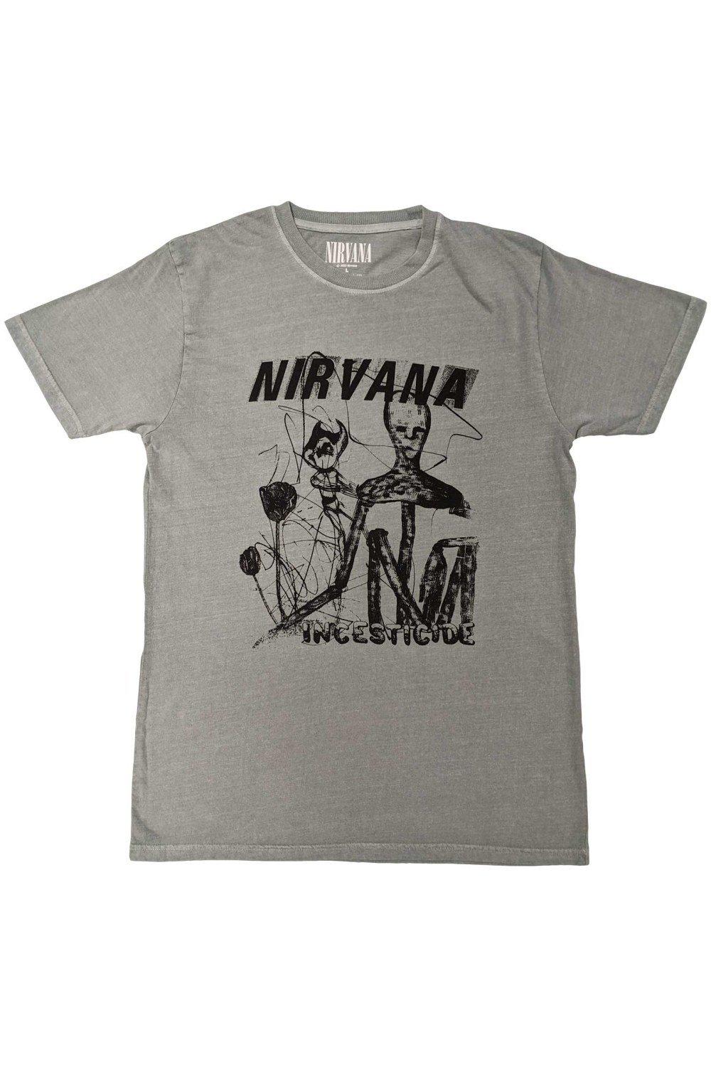 

Футболка с логотипом Incesticide Nirvana, зеленый