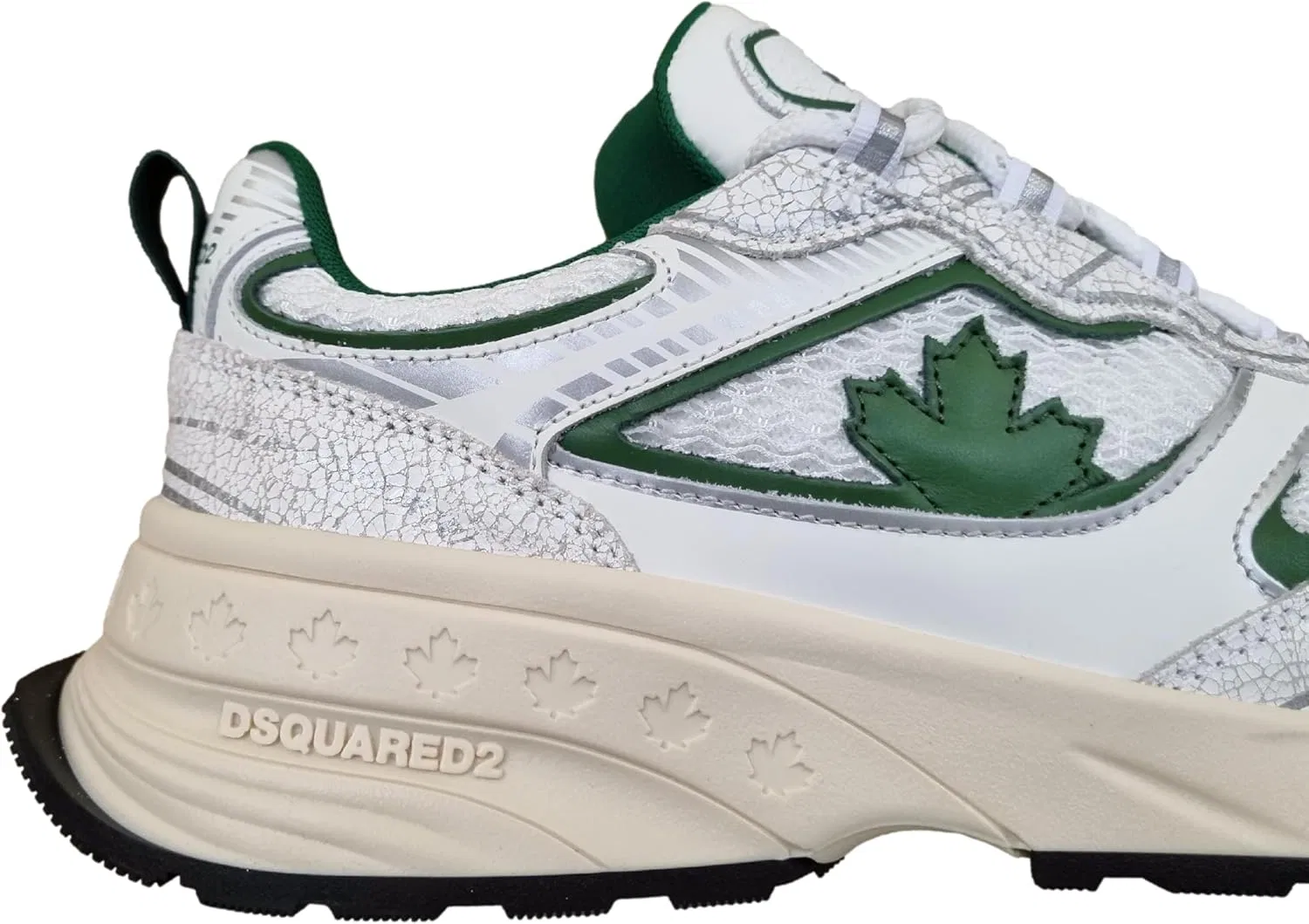 Мужские кроссовки DSQUARED2 Sprinter SNM044443108445 M4142, белые/зеленые — фото 3
